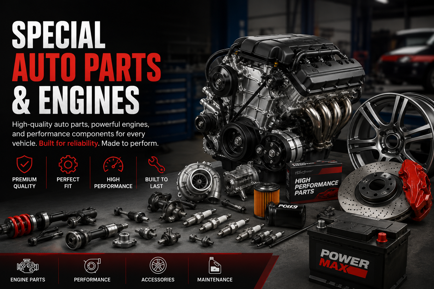 Auto Parts, Engines & Performance Components