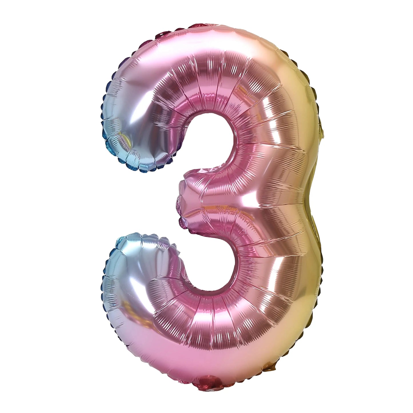32 Zoll Regenbogen-Farbverlaufs-Zahlen-Folienballon 1-9 Für Kindergeburtstag, Party-Dekoration, Babyparty, Brautparty, Weitere Optionen Verfügbar