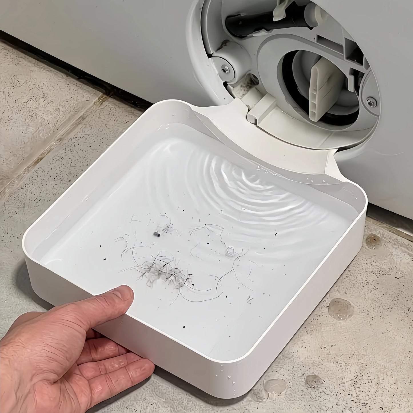 Waschmaschinen-Auffangwanne Für Abwasser, Kein Überlaufen, Mit Fussel- Und Fremdkörperfilter, Wasserauffangbox Für Sauberen Waschraum