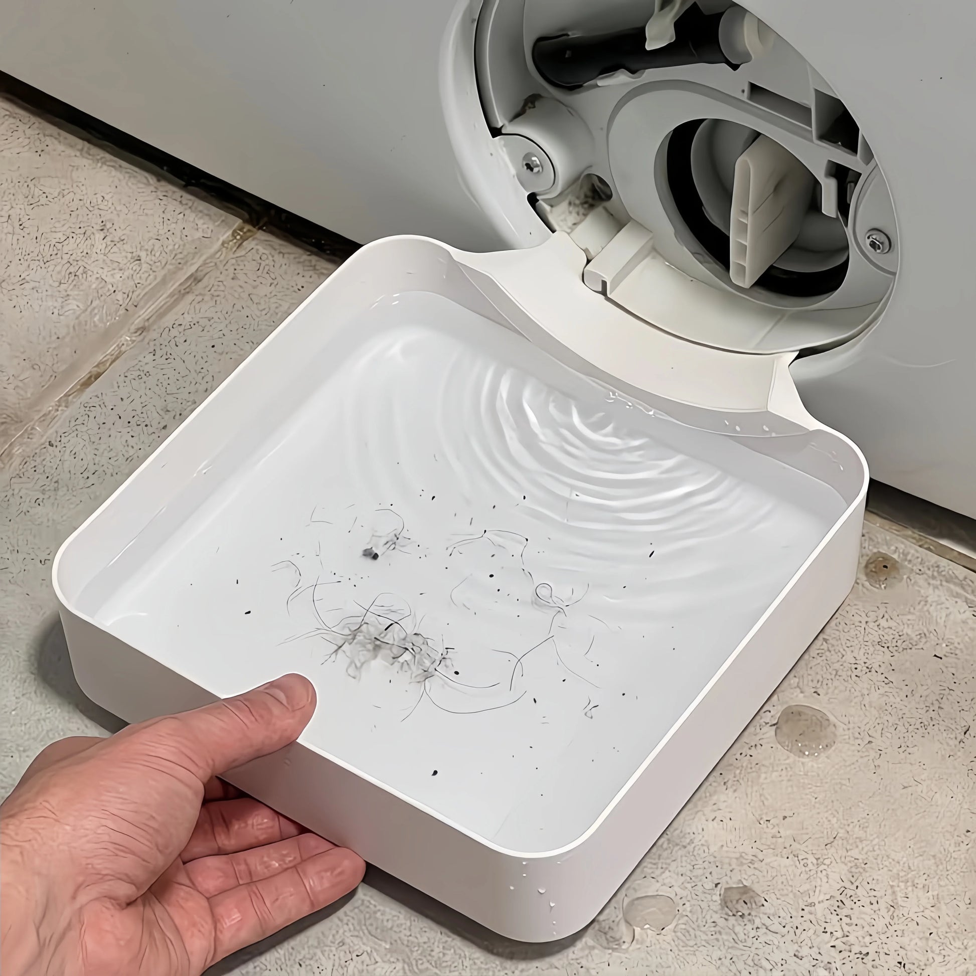 Waschmaschinen-Auffangwanne Für Abwasser, Kein Überlaufen, Mit Fussel- Und Fremdkörperfilter, Wasserauffangbox Für Sauberen Waschraum