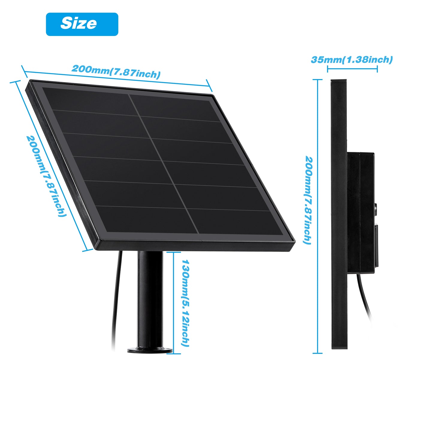 8 W Solarpanel, Wasserdicht, Micro-Usb/Typc-Ausgang, 5 V Solarzellen, Aufladen, Installieren Sie 18650-Batterien Im Freien Für Leds Oder Fernsensoren