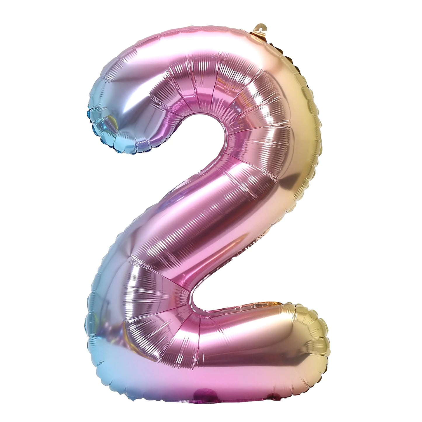 32 Zoll Regenbogen-Farbverlaufs-Zahlen-Folienballon 1-9 Für Kindergeburtstag, Party-Dekoration, Babyparty, Brautparty, Weitere Optionen Verfügbar