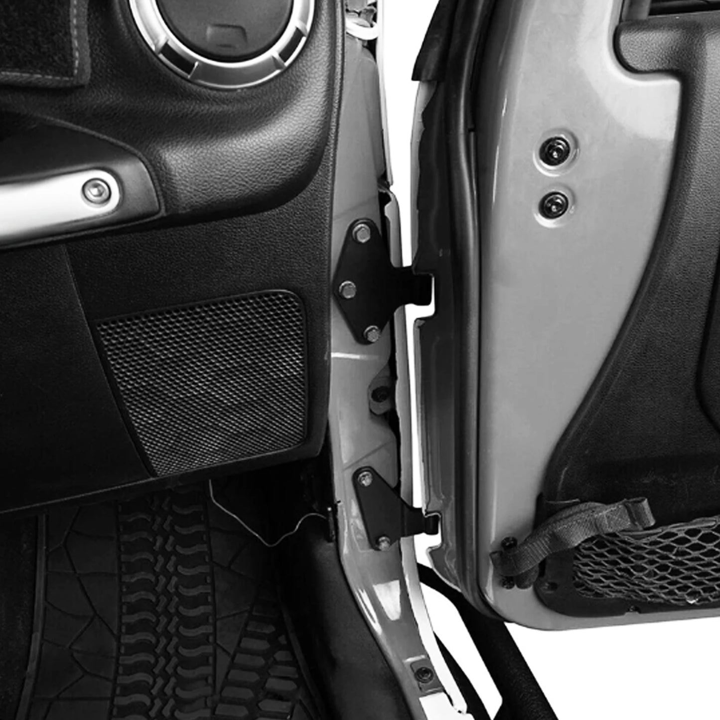 Auto Innen Tür Scharnier Kit Bolzen Teile Zubehör Fit Für Jeep Wrangler JK 2007-2018 4-Türer Vorne Hinten Seite Scharniere Ersatz