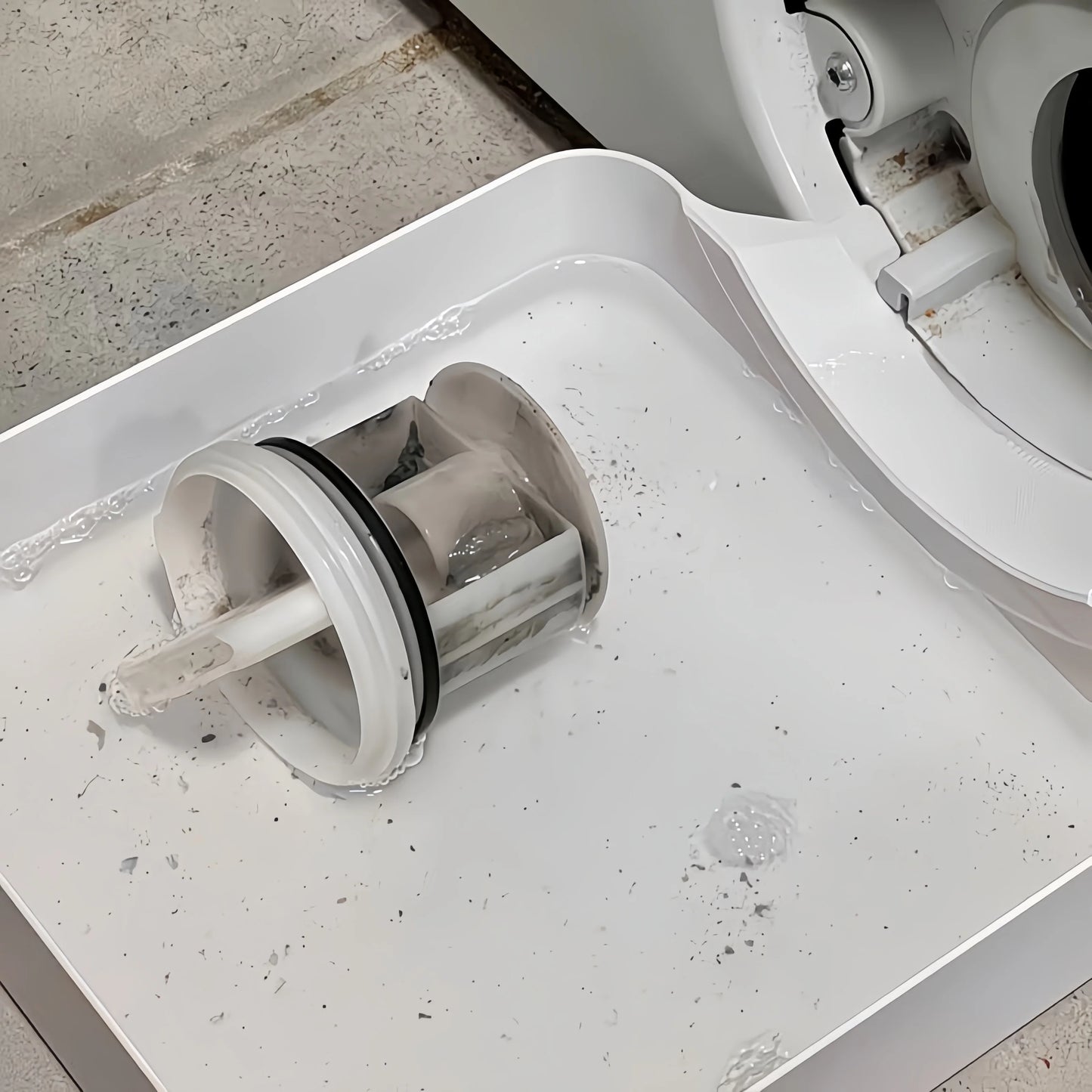Waschmaschinen-Auffangwanne Für Abwasser, Kein Überlaufen, Mit Fussel- Und Fremdkörperfilter, Wasserauffangbox Für Sauberen Waschraum