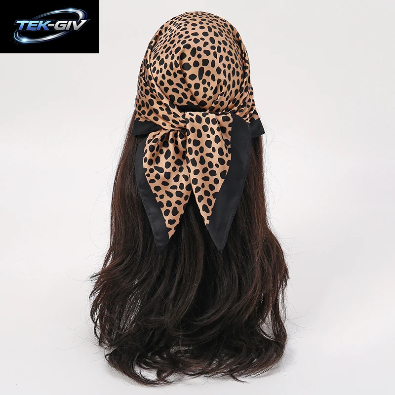 60 Farben Luxus-Schal Für Damen 70*70Cm Seidengefühl Quadratisches Haartuch Foulard Satin-Schal Großformatiges Kopftuch Hijab Taschentuch