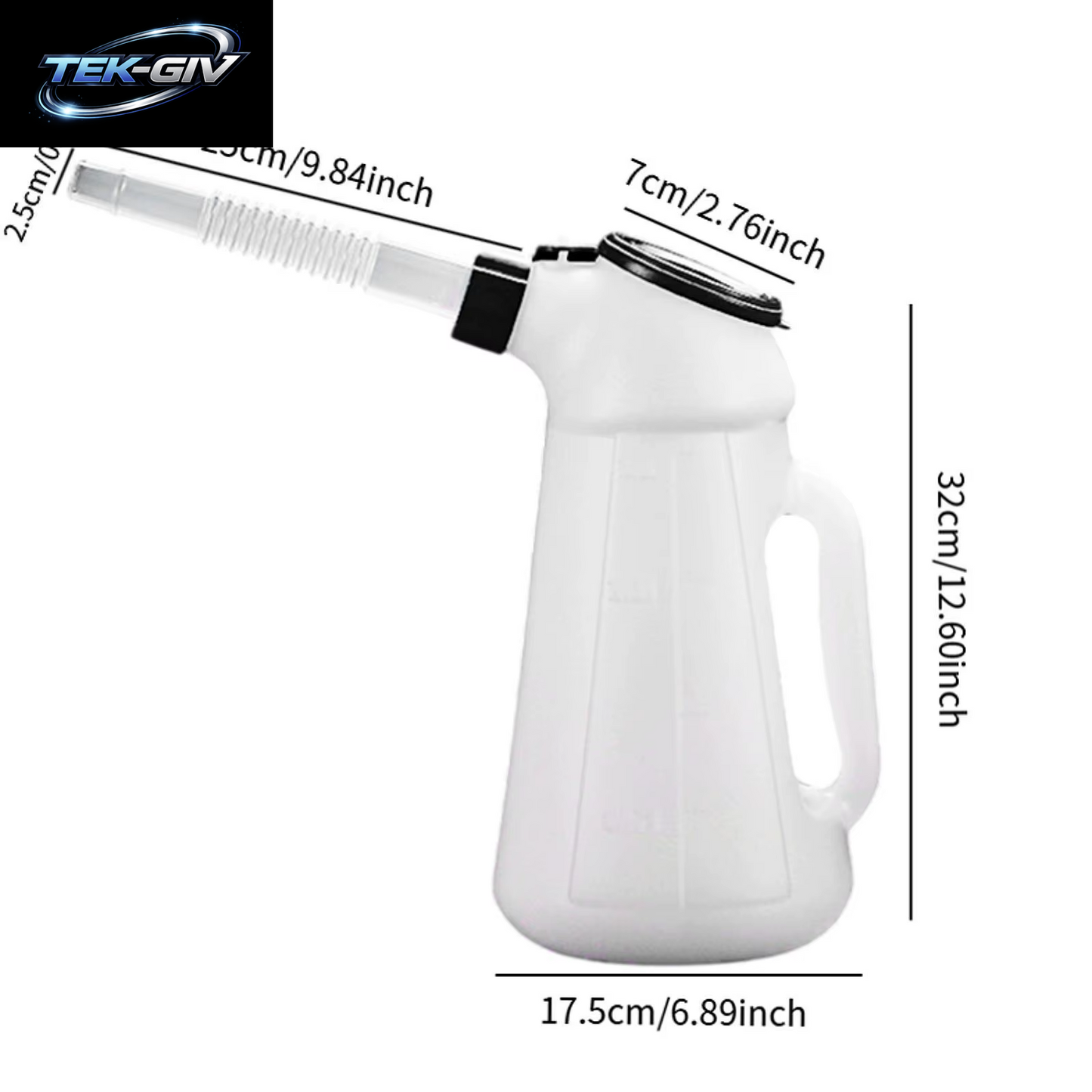 1,2 L/2 L/3 L/4 L/5 L Öl-Messbehälter, Öl-Spender-Dose Mit Auslauf Zum Schmieren Von Automaschinen, Heimfahrzeugen, Auto-Ölkrug