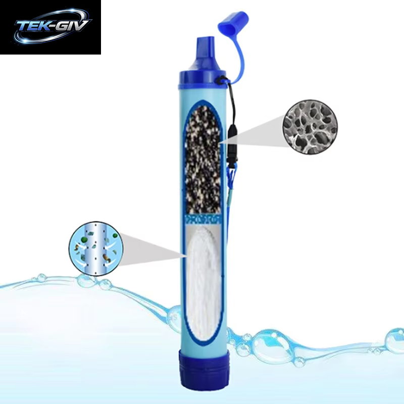 Outdoor Mini Wasserfilter Stroh Camping Reinigung Tragbarer Wanderwasserreiniger Für Überleben Oder Notfallbedarf