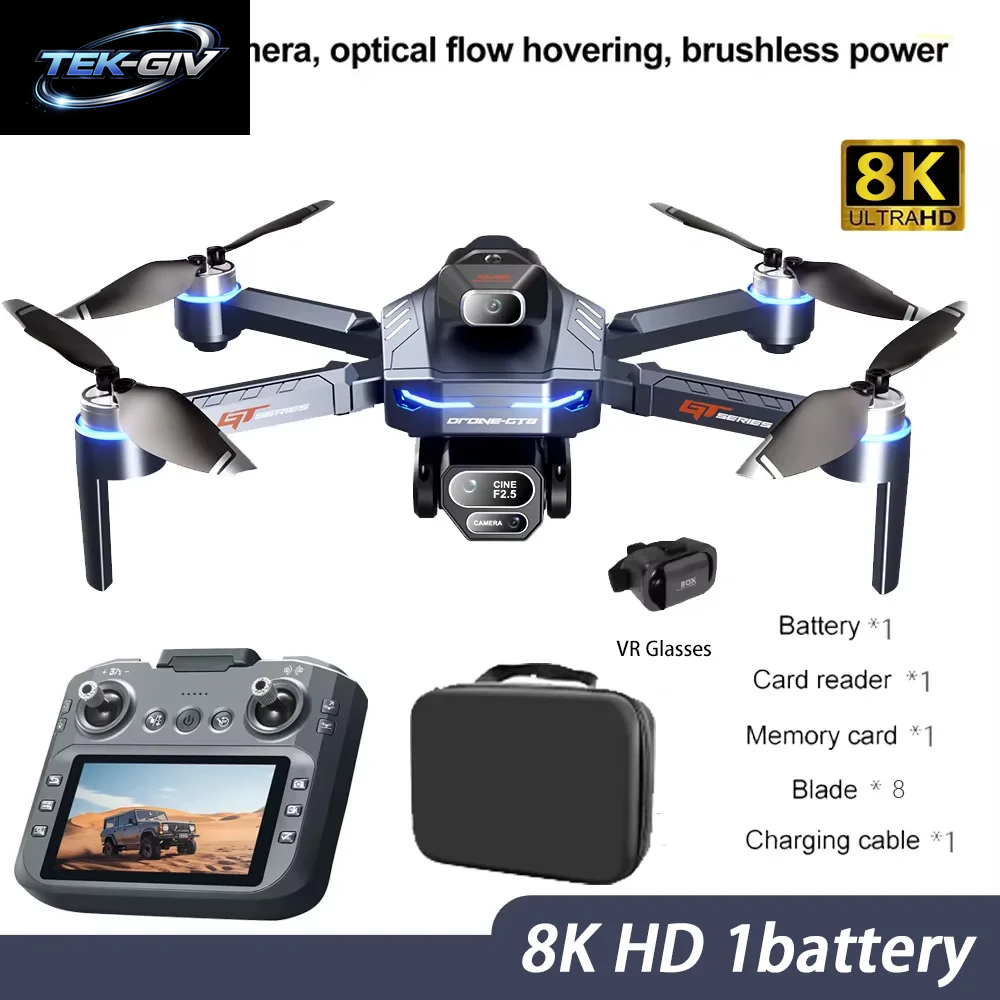 Neue GT8 Drohne 8K HD Professionell 360 ° Dual-Kameras GPS 5G WLAN Bürstenlose Motoren Hindernisvermeidung Faltbarer Quadcopter 2026