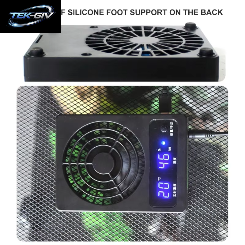Terrarienventilator, Kühlventilator, Reptilien, Tanks, Hängende Luftkühler, Automatische Terrarien, Kühler, Temperaturregelung, Ventilator