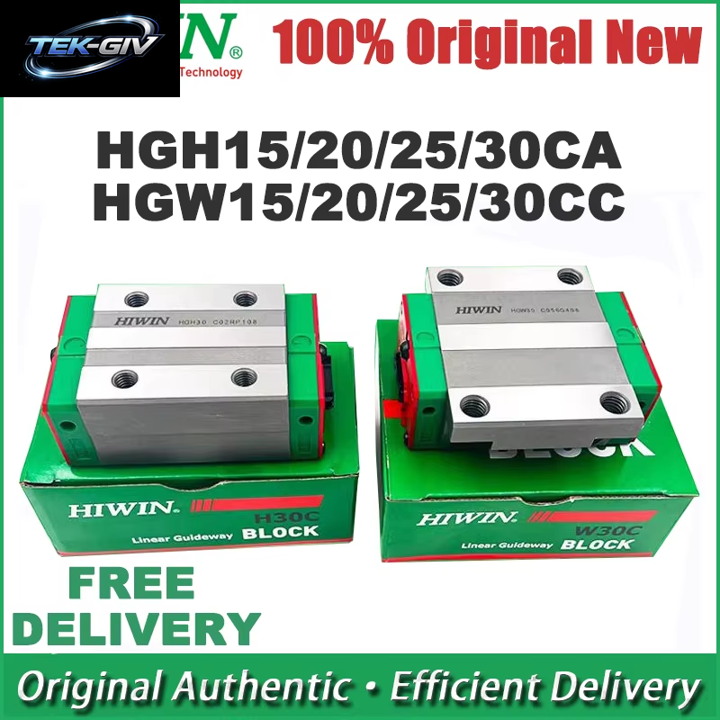 100 % Originaler Echter HIWIN HGH15CA HGH20CA HGH25CA HGH30CA Linearführungsschieber HGW15CC HGW20CC HGW25CC HGW30CC Blöcke Für CNC