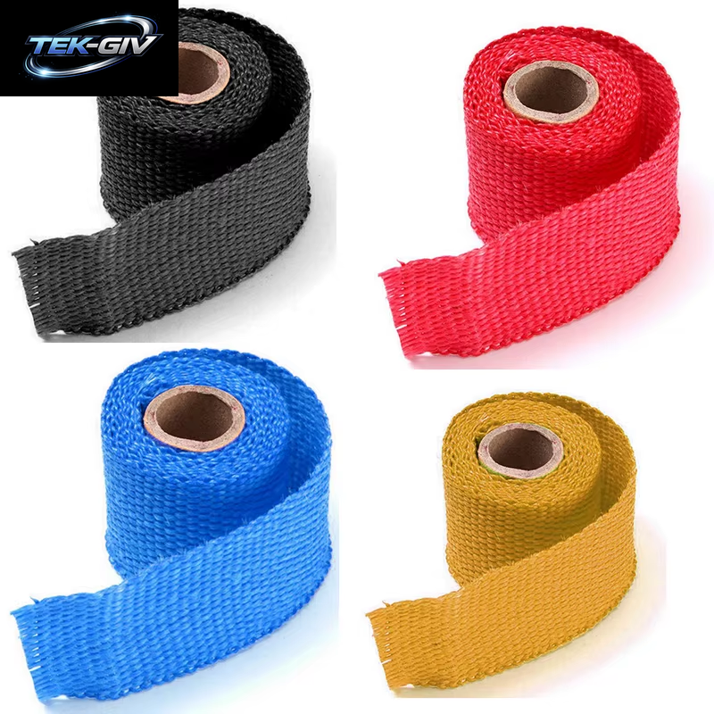 Motorrad Auto Auspuffrohr Wrap Band Wärme Wrap Blau Schwarz 1,5 Meter Auto Auspuffrohr Wrap Isolierung Faser Band Auto Zubehör