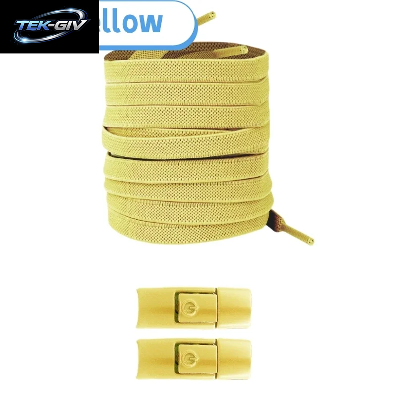 Neu Ohne Krawatten, Elastische Schnürsenkel, Keine Krawatte, Schnürsenkel, Press-Lock-Schnürsenkel, Sneaker, Kinder Und Erwachsene, 8 Mm, Verbreiterte Flache Schnürsenkel Für Schuhe
