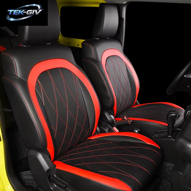 Auto Sitz Cove Für Suzuki JIMNY Jb64 Jb74 Luxus Voll Surround Pad PU Leder Kissen Geändert Wasser Beweis Innen Zubehör