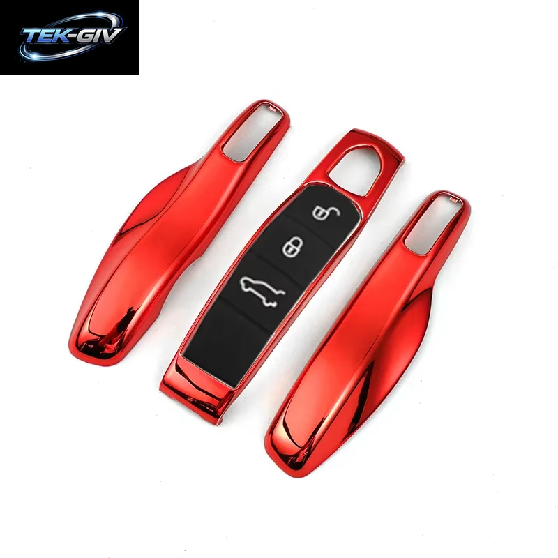 Auto Smart Remote Key Case Fob Abdeckungen Set Shell Für Porsche Panamera Spyder Carrera Macan Boxster Cayman Cayenne 911 970 981 991