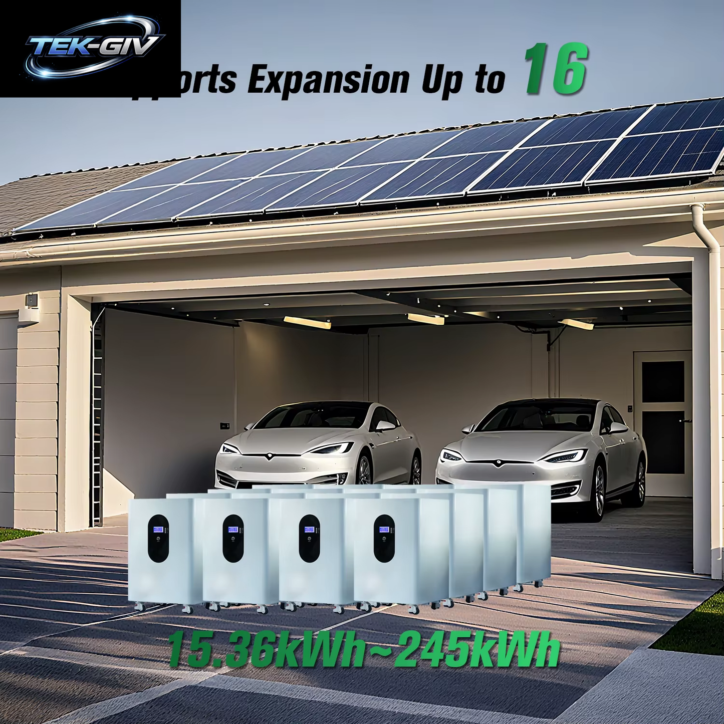 EU PL Stock 48V 300Ah Lithium Lifepo4 Akku 15Kwh 100Ah 120Ah 200Ah 400Ah Eingebautes 200A BMS 6000+ Zyklus Für Solaranlage