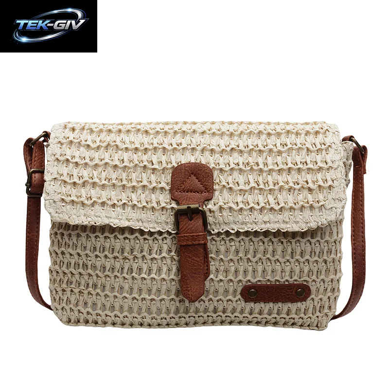 Neue Modische Stroh-Damentasche, Trendige Urlaubs-Casual-Schulter-Crossbody-Tasche, Vielseitige, Stilvolle Stroh-Damentasche Für Damen