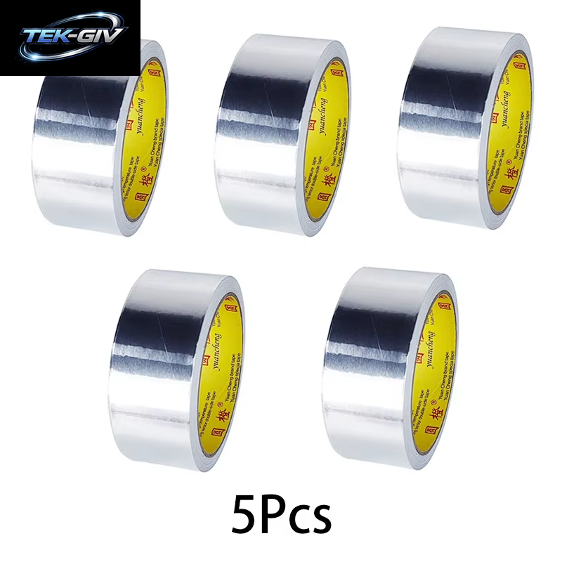 Hohe Temperaturbeständigkeit Aluminiumfolie Klebeband Küchenrohr Reparaturband Klebstoff Dichtungsfolie Wärmedämmung Auslaufsicheres Klebeband