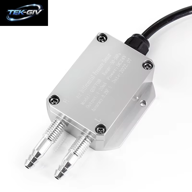 QDF70B -100Pa Bis 100Pa 0-10V 0-5V Windluft-Differenzdrucksensor -2500Pa-2500Pa Bis 4-20Ma RS485 Mikrodrucksensor