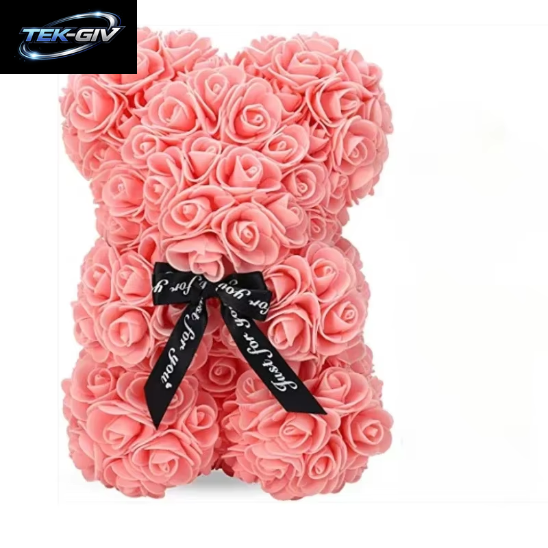 Künstliche Blume, Ewige Rose, Teddybär Für Mama, Muttertag, Geburtstag, Valentinstag, Jahrestag, Geschenke Und Dekoration, Miniaturen