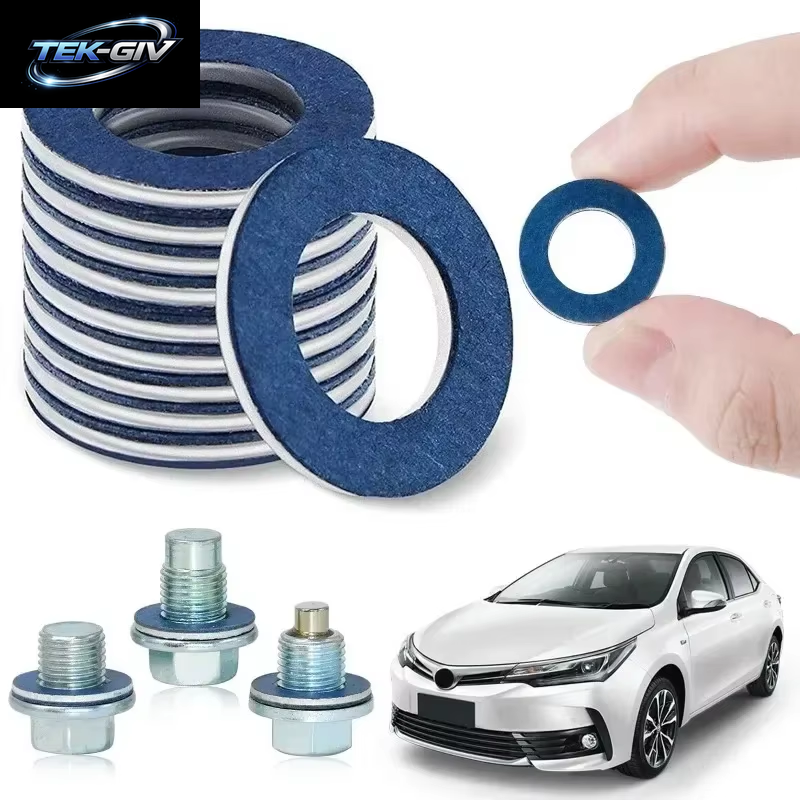 Auto-Schraubendichtung Für Toyota Cars, Motordichtung, Aluminium, Ölablassschraube, Schrauben, Unterlegscheiben, Verschleißteil, Kfz-Ersatzzubehör