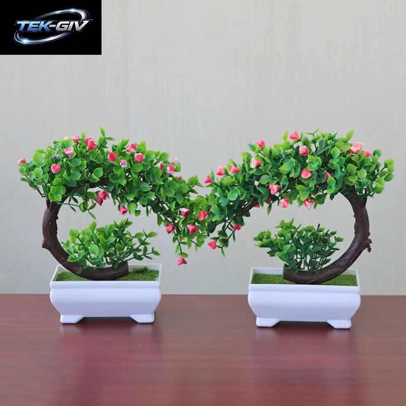 Künstliche Topfblumen, Pflanzen, Bonsai, Gefälschte Pflanze, Blumentopfornamente Für Den Garten, Kleiner Künstlicher Baum, Heimdekorationszubehör