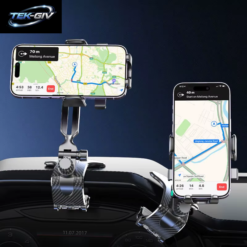 Neue Auto Dashboard Telefon Halter Schwerkraft Krokodil Clip Automatische Verriegelung Spiegel Telefon Ständer Universal GPS Navigation Halterung