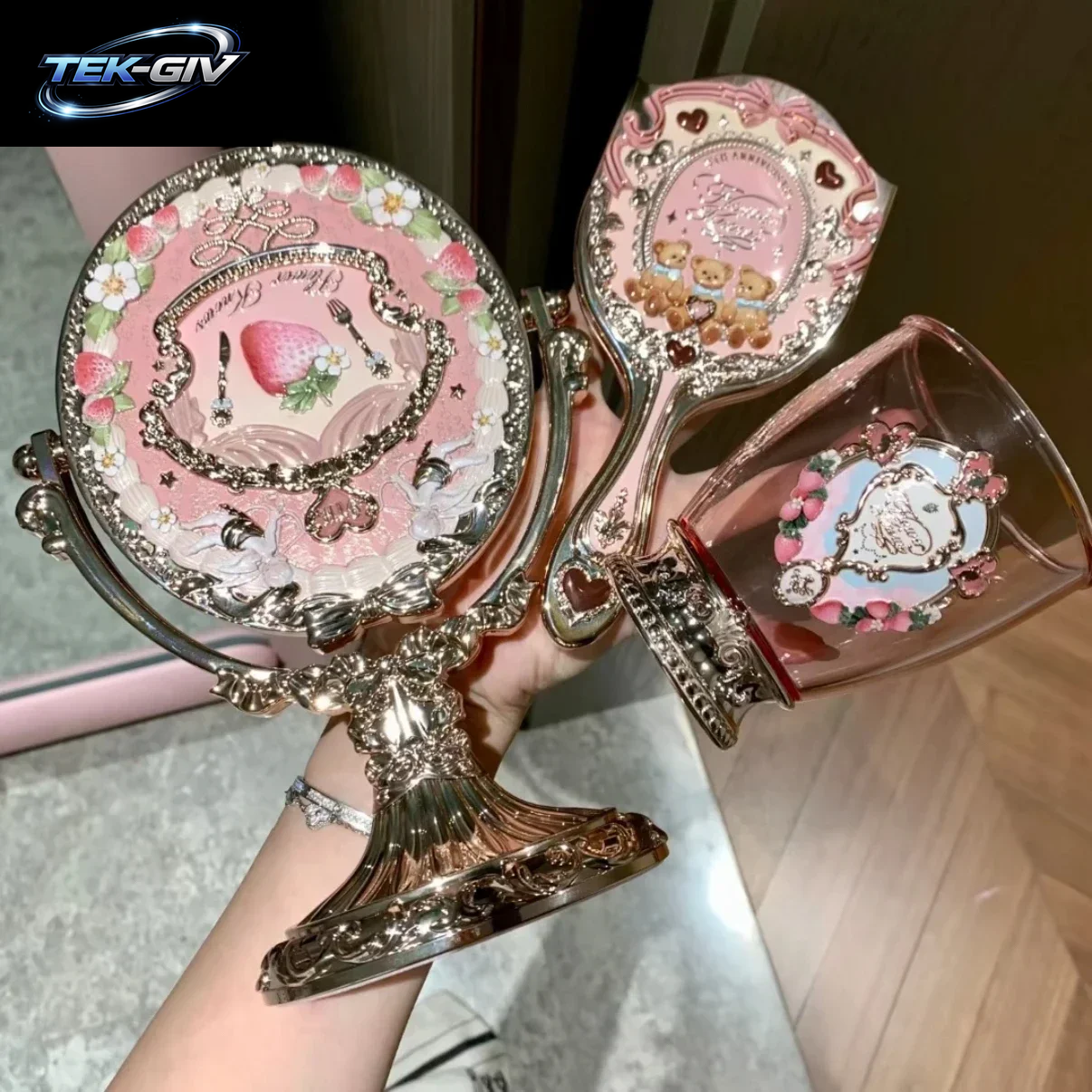 Flower Knows 9Th Anniversary Air Cushion Comb Brush Bucket