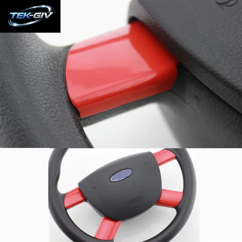 Mein Gutes Auto 4 Teile/Satz Innen Auto Lenkrad Panel Abdeckung Trim Aufkleber Für Ford Focus 2 MK2 2005 - 2011 Zubehör