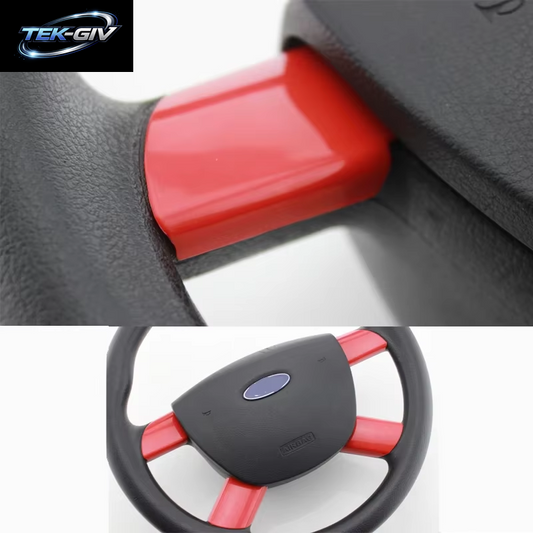 Mein Gutes Auto 4 Teile/Satz Innen Auto Lenkrad Panel Abdeckung Trim Aufkleber Für Ford Focus 2 MK2 2005 - 2011 Zubehör