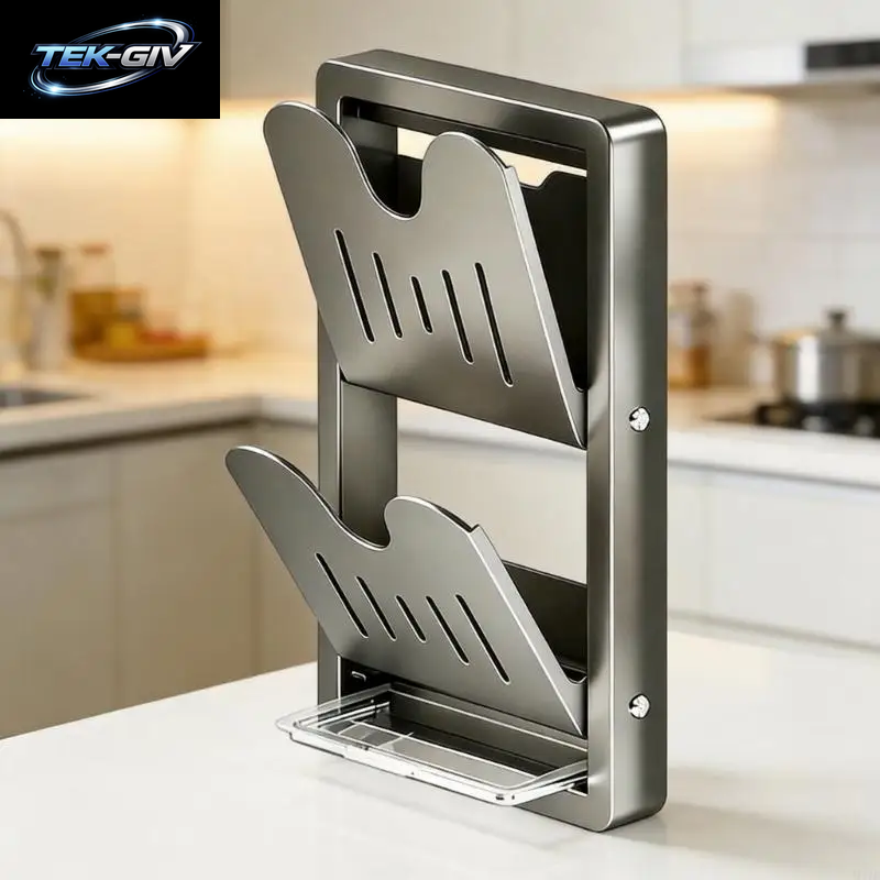 Küche Topf Deckel Klammer Praxis Wand Montiert Carbon Stahl Rack Für Pfanne Deckel Und Schneidebrett Lagerung Platzsparend M4YD