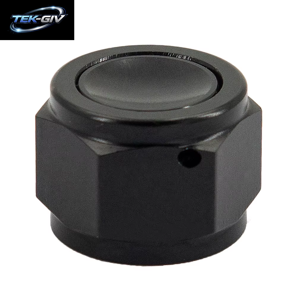 Schwarz AN6 AN8 AN10 Adapter Weibliche Flare End Kappe Stecker Rohr Mutter Sechskant Kopf Port Blindstopfen Kappe Schloss Schlauch Anschluss Fitting