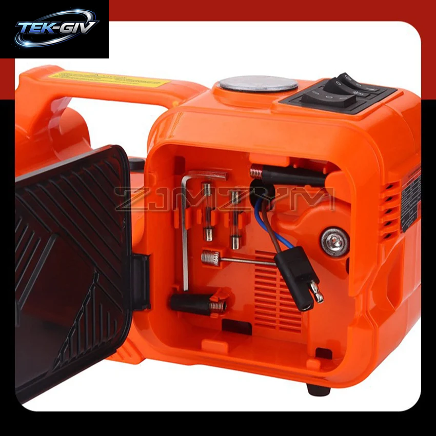 5 Tonnen 4-In-1-Auto-Bodenheber, Elektrischer Hydraulischer Autoheber, 12 V, Mit Luftpumpe, Led-Licht Für Auto-Lkw-Reifenreparaturwerkzeug