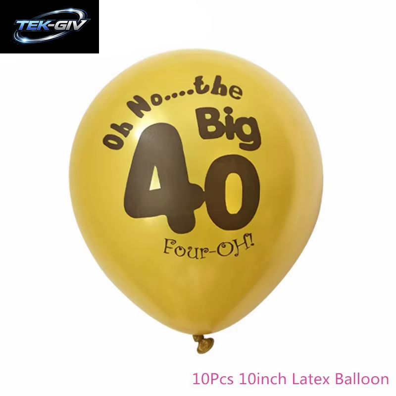 Schwarzgold 30 40 50 60 Jahre Geburtstag Latexballons Erwachsene Männer Frauen Alles Gute Zum Geburtstag Party Dekor Hochzeit 30. Jahrestag Zubehör