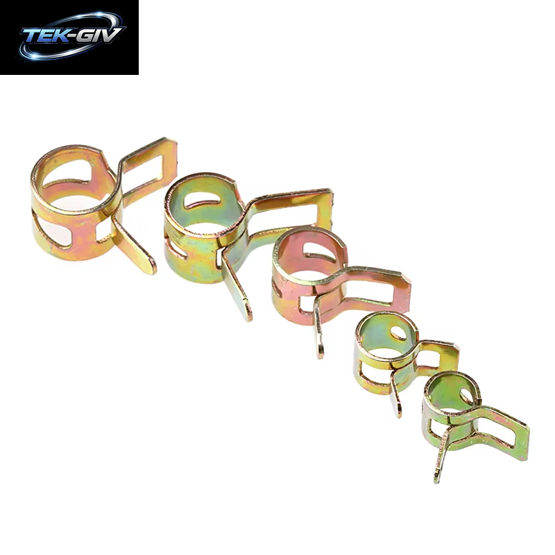 50 Teile/Satz 5-9Mm Frühling Clips Vakuum Frühling Heizöl Wasser Schlauch Clip Rohr Klemme Verschluss Für Band Klemme Metall Verschluss