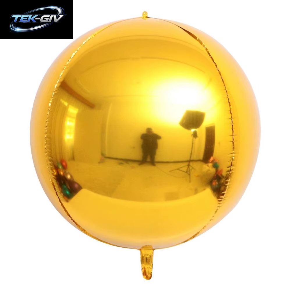 10 Stück Silberne 4D-Rundballons 10 18 22 32 Zoll Große Metallische Silberfolienballons Für Geburtstag, Hochzeit, Silberne Partydekorationen