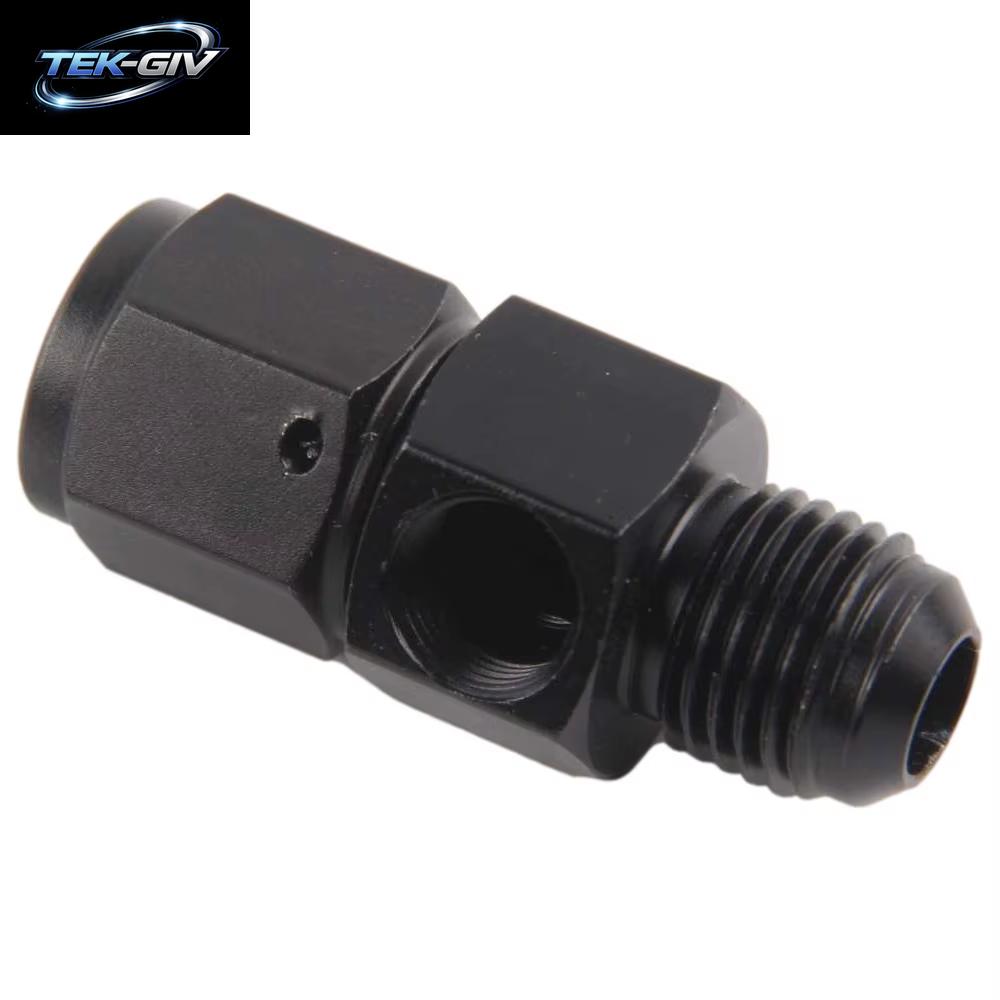 Neue AN4 6 8 10AN Stecker Auf Buchse 1/8 NPT Gauge Sensor Seite Port Adapter Öl Kraftstoff Fitting Schlauch Ende Adapter