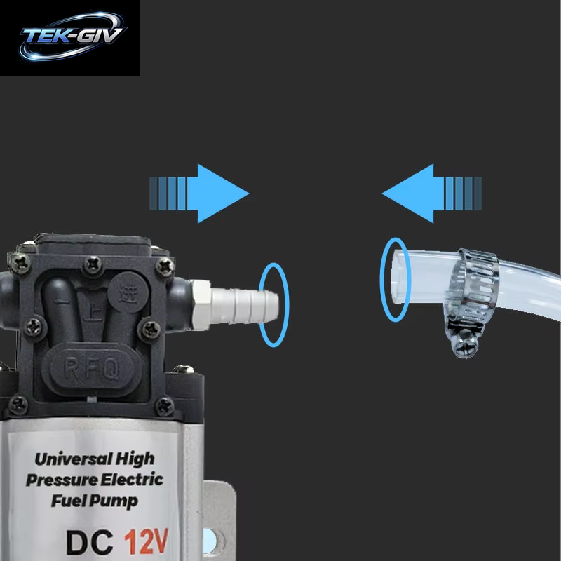 12V 24V Universal Hochdruck Elektrische Kraftstoff Pumpe Wasser Hochdruck Pumpe Membran Selbst Ansaugende Pumpe Für Auto