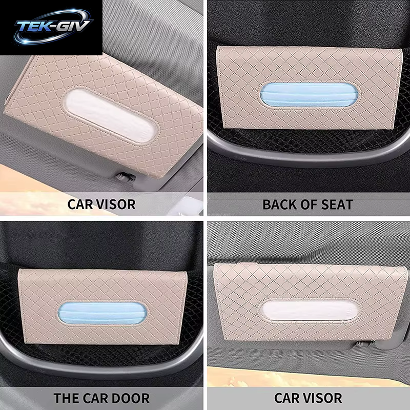 1Pcs Auto Tissue Box Handtuch Sets Auto Sonnenblende Tissue Box Halter Auto Innen Lagerung Dekoration Für BMW Auto Decor Zubehör