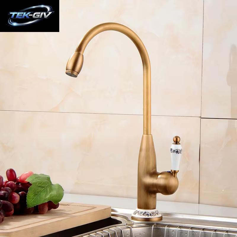 Küchen Armaturen Antik Bronze Wasserhahn Für Küchen Mischer Wasserhahn Mit Keramik Kran Kalt Und Heiß Küchen Spüle Leitungs Wasser Mischer
