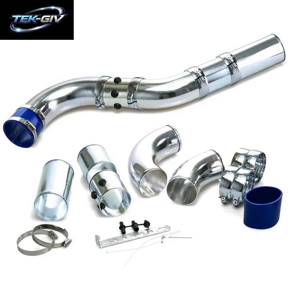 3" 76Mm Universal Lufteinlassrohr Ansaugrohr Aus Aluminiumlegierung Kit Turbo Direkter Kaltluftfilter Einspritzsystem