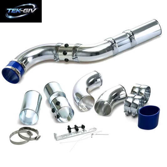 3" 76Mm Universal Lufteinlassrohr Ansaugrohr Aus Aluminiumlegierung Kit Turbo Direkter Kaltluftfilter Einspritzsystem