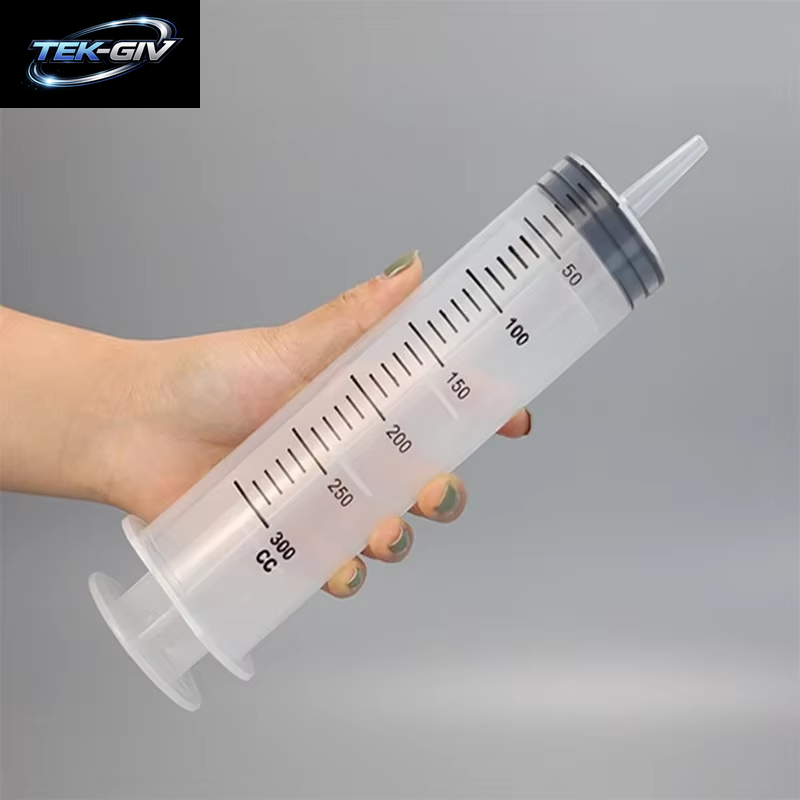 1PC 300Ml Große Kapazität Spritzen Wiederverwendbare Nadel Barrel Öl Pumpe Mit Skala Öl Saug Vakuum Spritze Pistole Pumpe Extractor