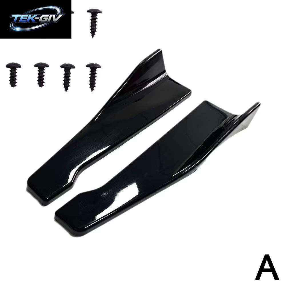 Universal Auto Vorne Hinten Stoßstange Streifen Lip Spoiler Diffusor Splitter Scratch Protector 48CM Länge Für Audi BMW HONDA