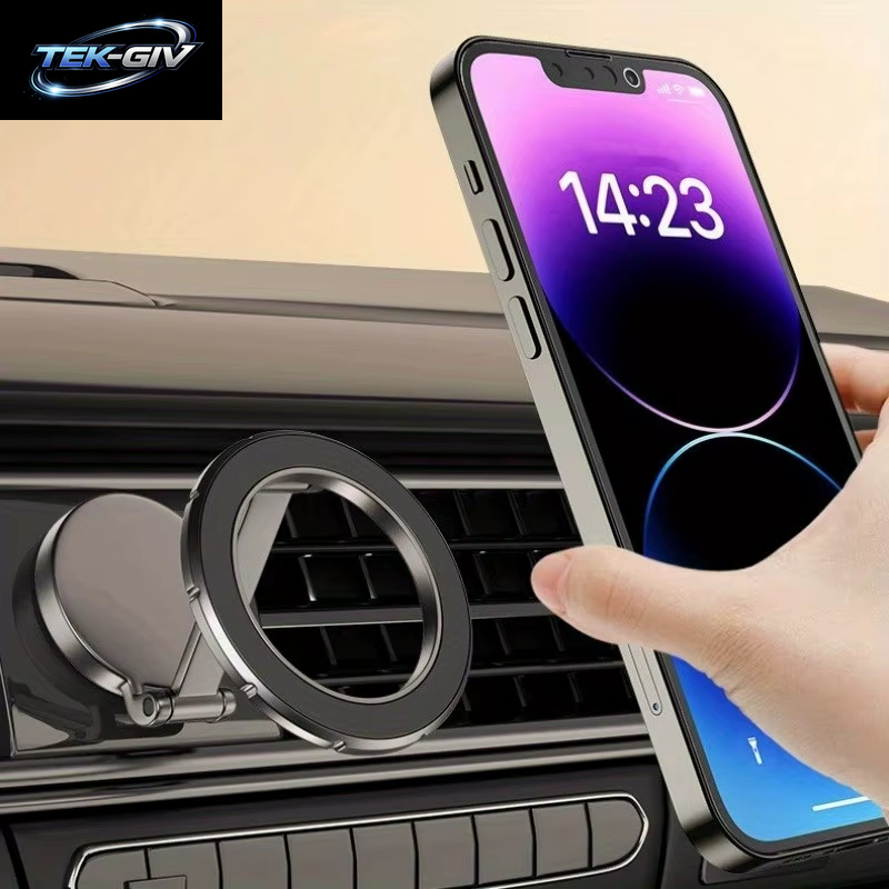 360 ° Rotierender Magnetischer Autotelefonhalter, Faltbare Armaturenbretthalterung Für Alle Smartphones, Unterstützung Für Mobile Auto-Navigation