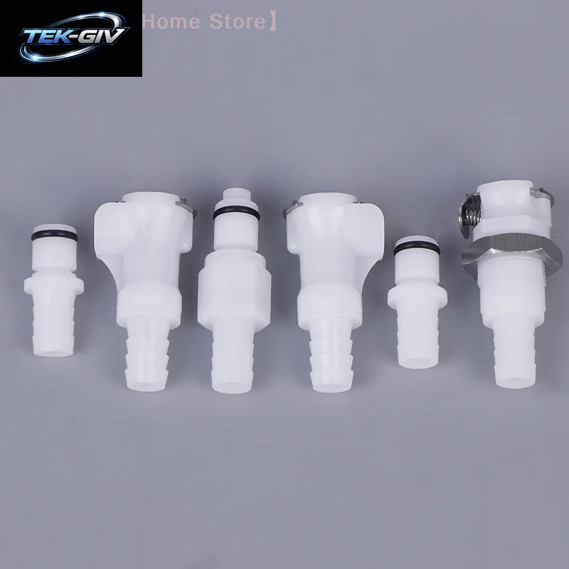【M】3/8 POM Medical Panel Mount Female Quick Disconnect Coupling Hose Barb Air Water CPC Connectors