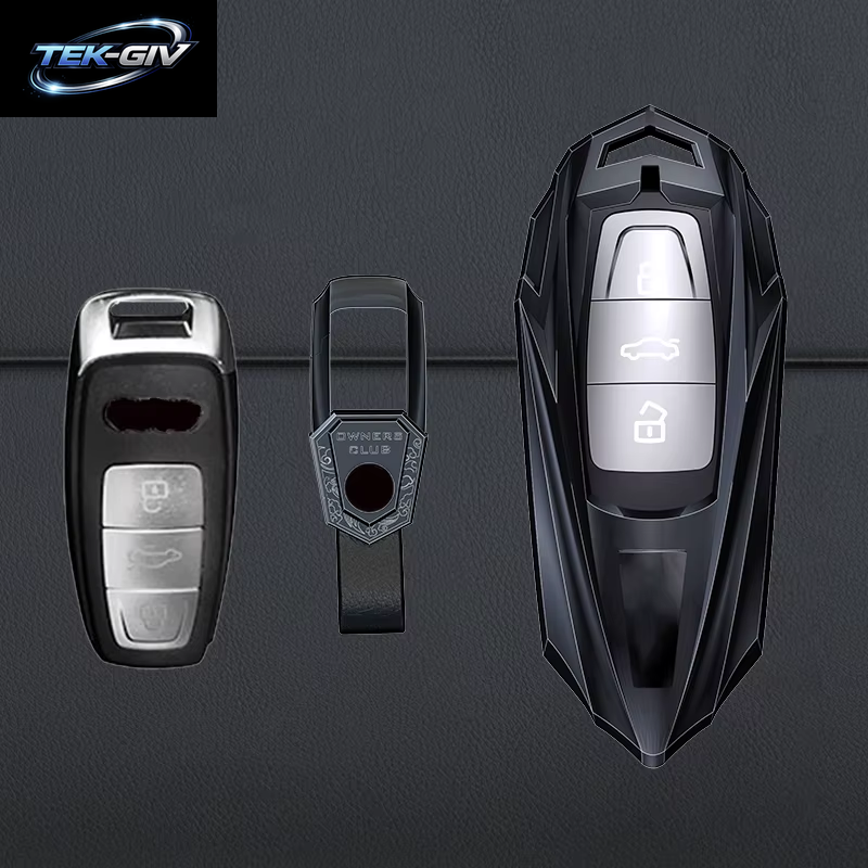 Mode Legierung Auto Schlüssel Fall Abdeckung Shell Fob Für Audi A1 A3 8P A4 B8 B9 A5 A6 C7 A7 A8 Q3 Q5 Q7 Q8 C8 D5 4M RS3 S4 S5 S7 TT E-Tron
