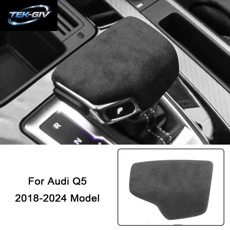 Für LHD Audi Q5 2018 2019 2020 2021 2022 2023 2024 Italienische Wildleder-Verkleidungen Innenraum-Verzierungen Für Türen, Schaltwippen, Mittelkonsole