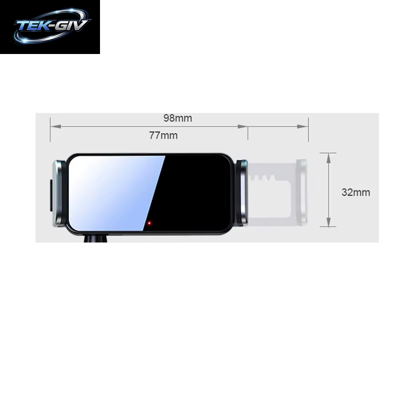 Elektrische Auto Telefon Halter Auto Spann Air Vent Halterung Ständer GPS Unterstützung Zubehör Keine Basis Ohne Drahtlose Lade Funktion
