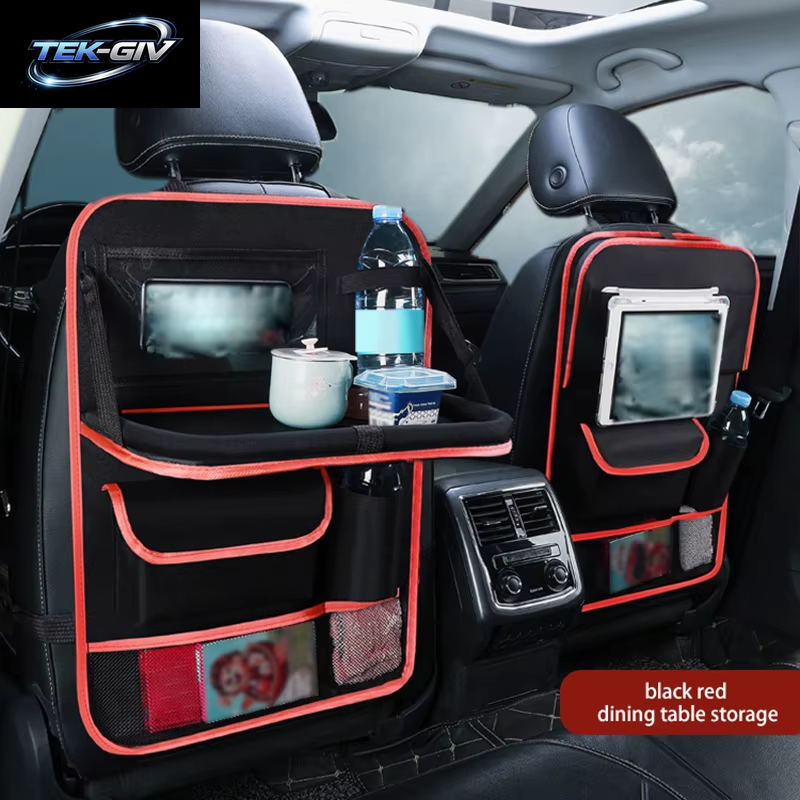 Faltbarer Autositz-Organizer Mit Tablett, Tablet-Handyhalter, Multifunktionale Aufbewahrung Im Auto-Innenraum, Universelles Autozubehör