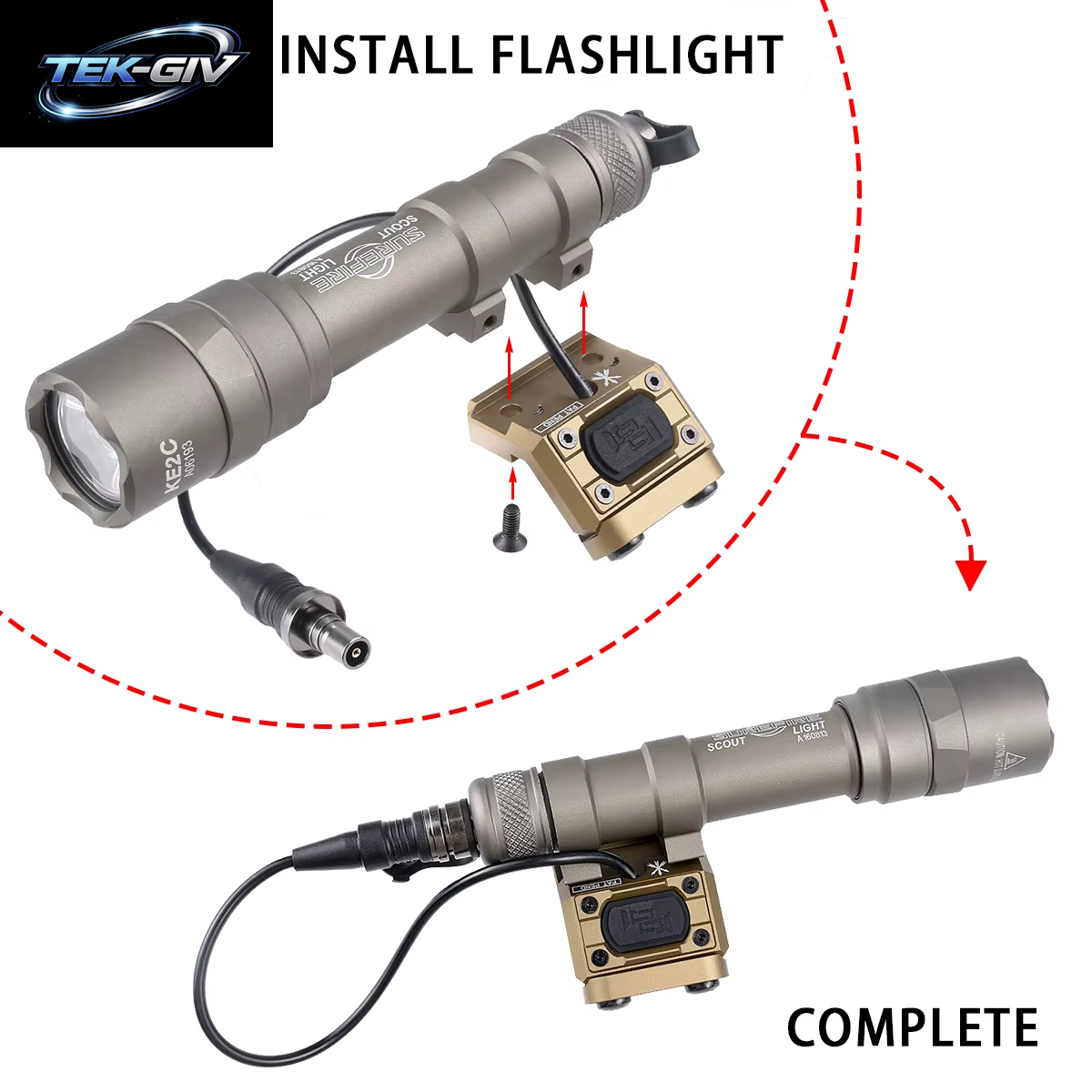 Surefire M300 M600 Taschenlampe Fit 20Mm Schiene Gewehr Airsoft Mit EINHEIT Modbutton Lite Druck Schalter M600B M600C LED Scout Licht